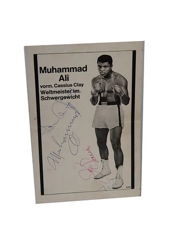 Ali vs. Mildenberger Autographed Flyer