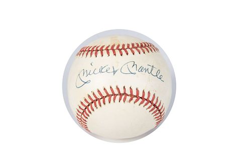 Autographed Mickey Mantle Baseball