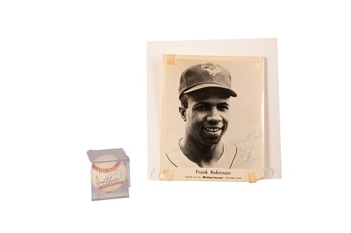 Frank Robinson Autographed Baseball Lot of 3