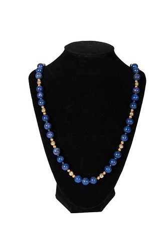 14K Gold Bead Necklace