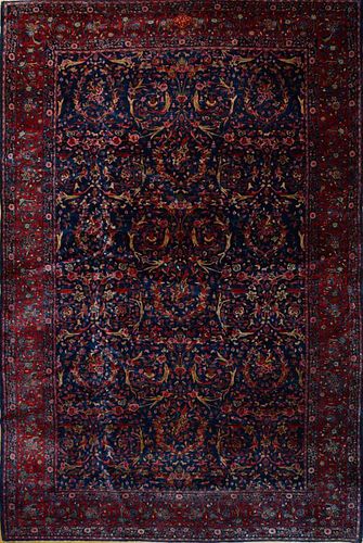 Kashan Cobalt-Ground Carpet