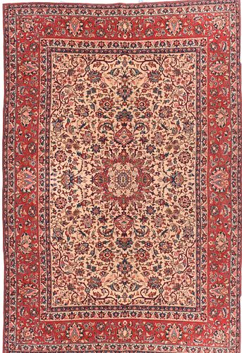 NO RESERVE Vintage Isfahan Rug 6'5'' x 9'10 (1.96 x 3.00 m)
