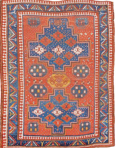 NO RESERVE Antique Kazak Rug 5’8" x 7’9" (1.73 x 2.36 m)