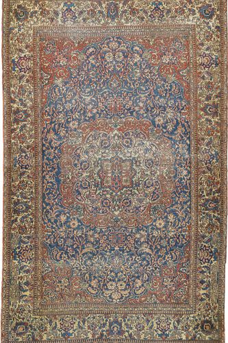 NO RESERVE Antique Isfahan Rug 4’2" x 6’7" (1.27 x 2.01 m)