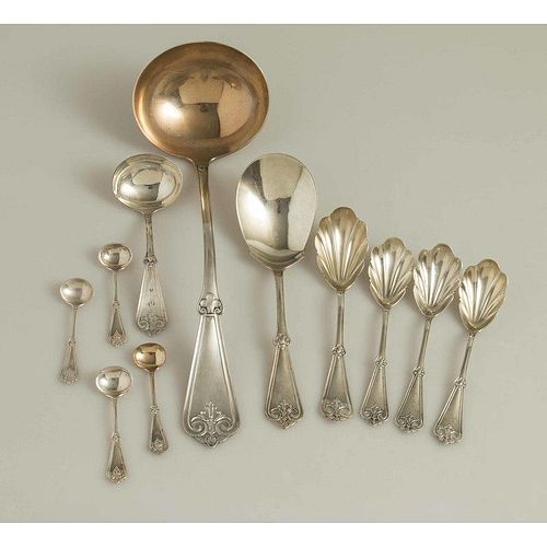 Assorted Silver Serving Pieces, Pacific Pattern