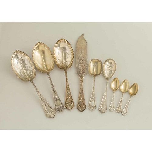 Assorted Sterling Silver Serving Pieces, Cleopatra Pattern
