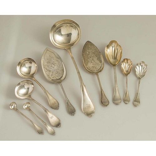 Silver Serving Pieces, Gothic Pattern