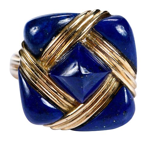 18kt. Lapis Lazuli Ring