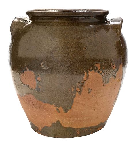 Monumental Dave Drake Attributed Stoneware Jar 