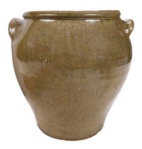 Rare Edgefield SC Harry Attributed Stoneware Jar