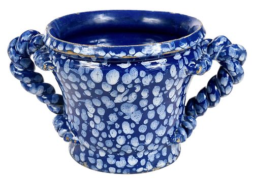 London Delftware 'Bleu Persan' Two Handled Jardiniere