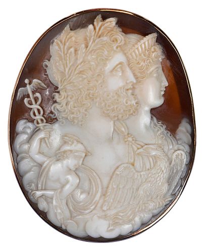 One Double Face Carved Cameo