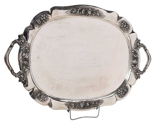 Austria Silver Two Handled Tray