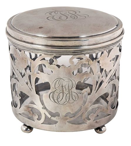 Sterling Biscuit Box