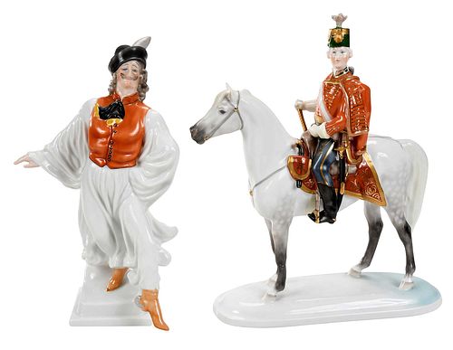 Two Herend Porcelain Figures