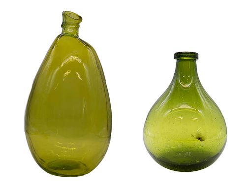 Pair of Mid Century Style Hand Blown Glass Vases