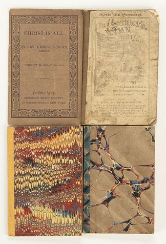 CIVIL WAR SOLDIER ASSOCIATED POCKET HYMN BOOKS / TRACTS, LOT OF FOUR