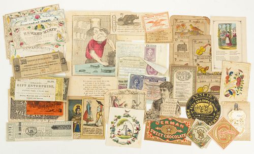 ASSORTED REWARDS OF MERIT AND OTHER PRINTED MATERIALS, UNCOUNTED LOT