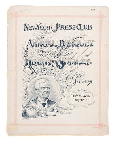 HENRY MORTON STANLEY (1841-1904) AUTOGRAPH LETTER SIGNED AND PROGRAM
