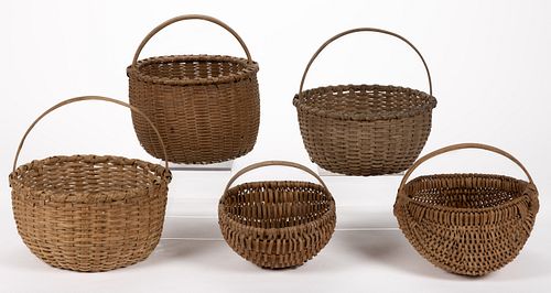ASSORTED SHENANDOAH VALLEY AND OTHER VIRGINIA BASKETS, LOT OF FOUR