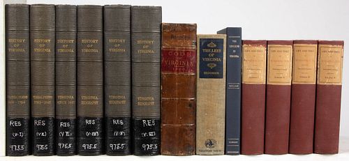 ASSORTED VIRGINIA HISTORICAL VOLUMES, LOT OF 13