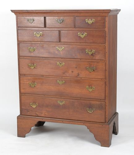 Pennsylvania Chippendale Walnut 3/4 Tall Chest