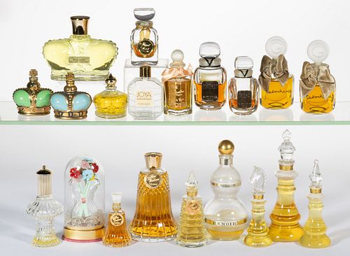 VINTAGE FRENCH AND OTHER COMMERCIAL PERFUME BOTTLES, LOT OF 20