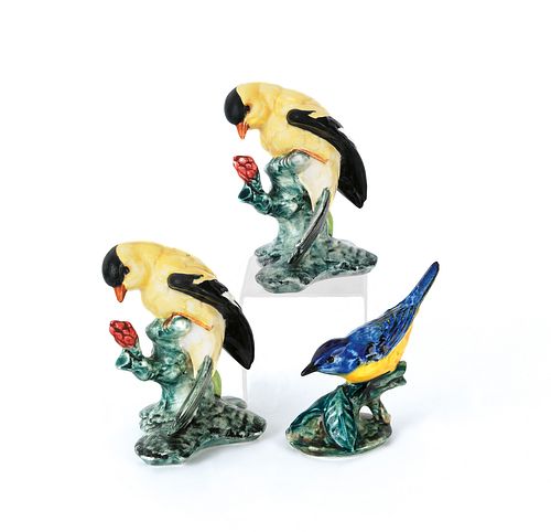 Pair of Stangl pottery birds, 5" h., together with
