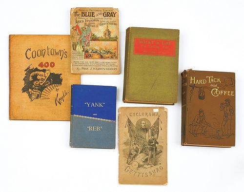 Group of Civil War related books.