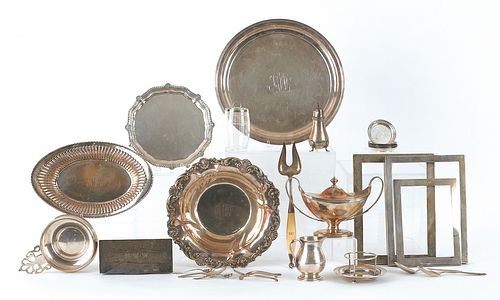 Group of sterling silver tablewares to include Tif