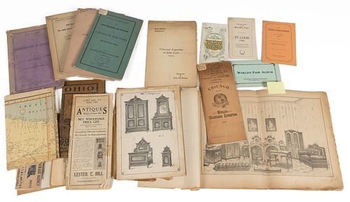 ASSORTED OFFICIAL REPORTS, WORLD'S FAIR, AND OTHER EPHEMERA, UNCOUNTED LOT