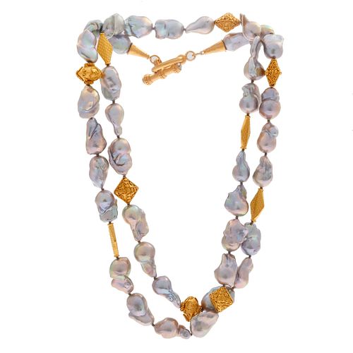 Freshwater Pearl, Vermeil Necklace, Christina Healy
