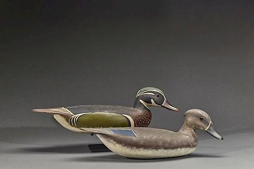 Wood Duck Pair Hurley Conklin (1913-1983)