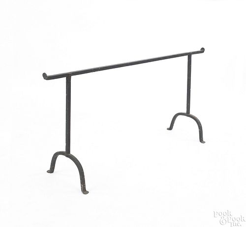 Group of wrought iron, 19th c., to include trammel