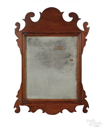 Two Chippendale style mahogany mirrors, 19th c., 1