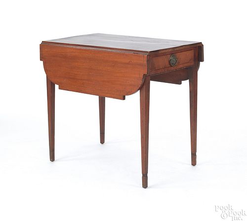 Pennsylvania Hepplewhite mahogany pembroke table,a