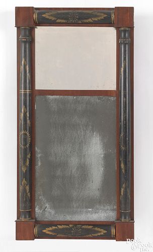 Sheraton painted mirror, ca. 1825, 32 3/4" l., 17"