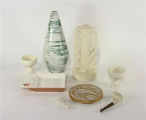 A Collection of Haeger Pottery Articles Height of tallest 13 inches.