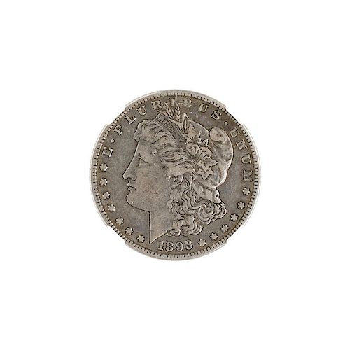 U.S. 1893-S MORGAN SILVER DOLLAR COIN