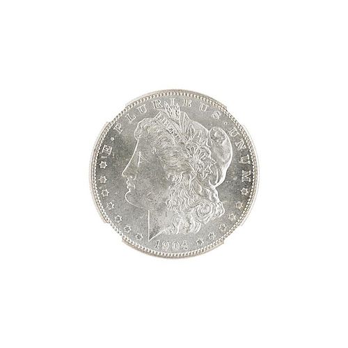 1904-S MORGAN SILVER DOLLAR COIN