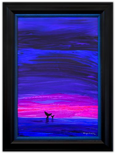 Wyland- Original Painting on Canvas "Ocean Love"