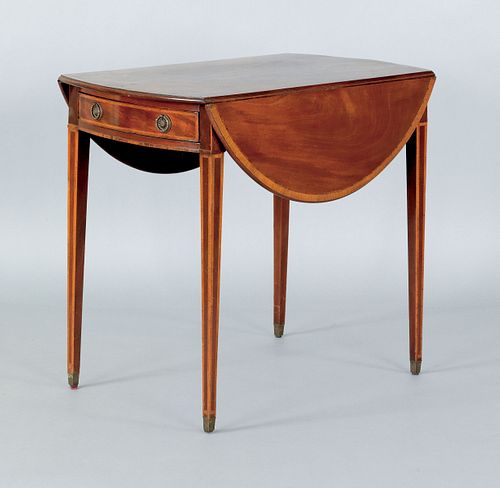 George III mahogany Pembroke table, late 18th c.,i