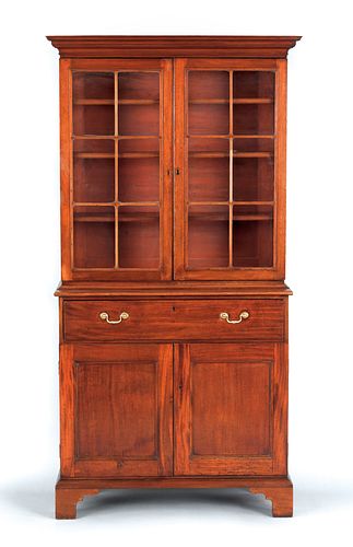 George III mahogany two-part bookcase, ca. 1770, 8