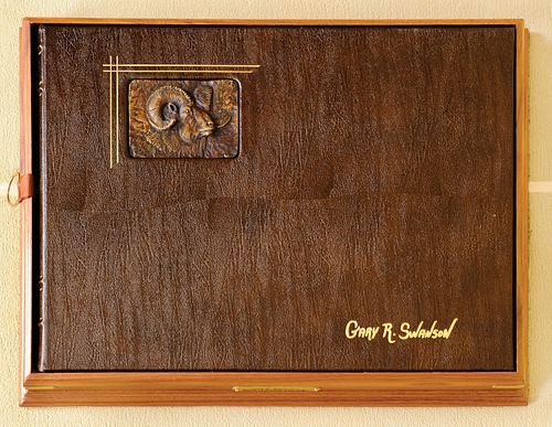 Gary Swanson (American, b. 1941), leather bound fo