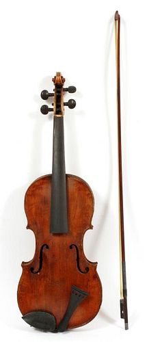 CARL BECKER STYLE ANTIQUE VIOLIN EARLY 20TH C.