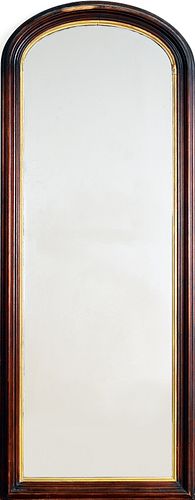 Victorian walnut pier mirror, 19th c., 79" l., 31"