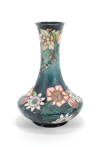 Moorcroft vase, 20th c., signed R.J. Bishop, 11 1/