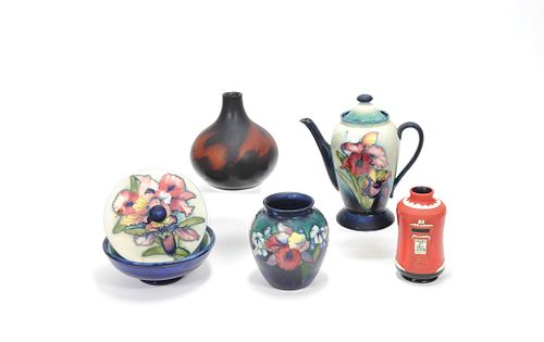 Four pieces of Moorcroft pottery, 20th c., togethe
