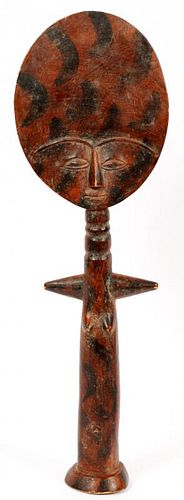 AFRICAN ASANTE CARVED WOOD FERTILITY FIGURE