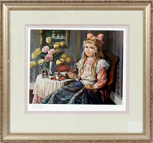 PATI BANNISTER LIMITED EDITION COLORED LITHOGRAPH